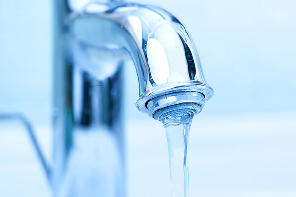 En vandhane der løber